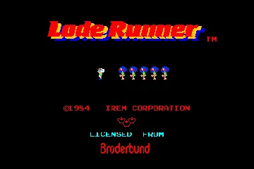 Lode Runner (set 1) screen shot title